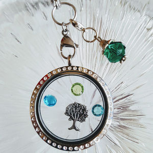 May Birthstone Lobster Clasp Floating Charm